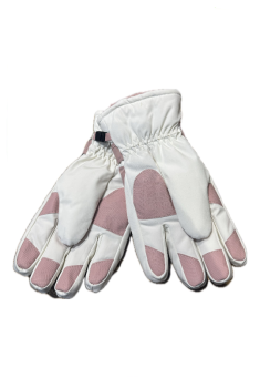 1630 winter gloves pink white